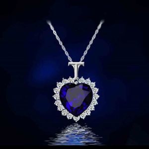 Heart of Ocean Blue Titanic Necklace